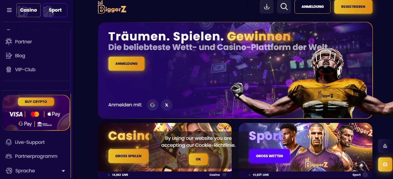 BiggerZ Online Casino Österreich